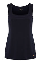 Load image into Gallery viewer, Tia - Long Jersey square neck Camisole - Navy