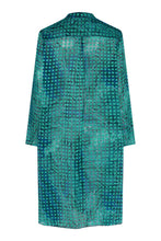 Load image into Gallery viewer, Godske - Long Line soft Jacket - Emerald &amp; Blue