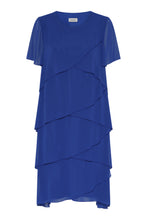 Load image into Gallery viewer, Godske - Chiffon tiered Dress - Royal Blue