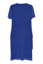 Load image into Gallery viewer, Godske - Chiffon tiered Dress - Royal Blue
