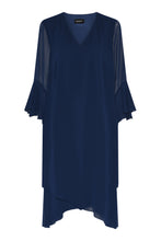 Load image into Gallery viewer, Godske - Chiffon Layered Dress - Navy