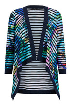 Load image into Gallery viewer, Tia - Waterfall style jacket - Stripy print