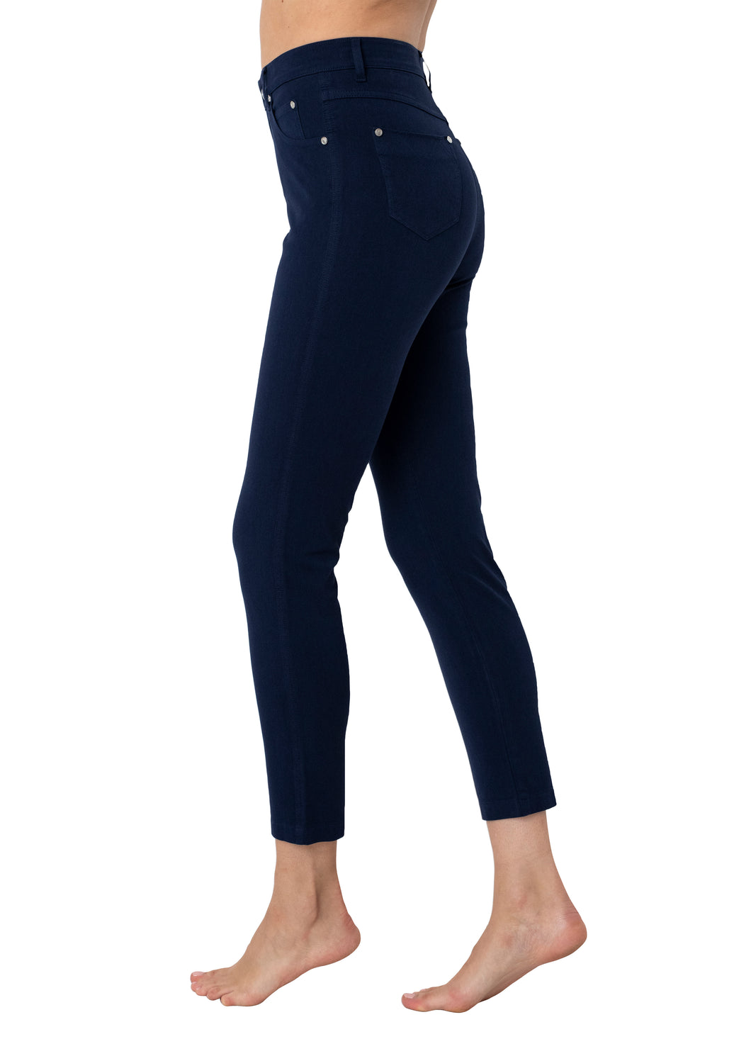 Marble - Ankle Length Stretch Jeans - Navy