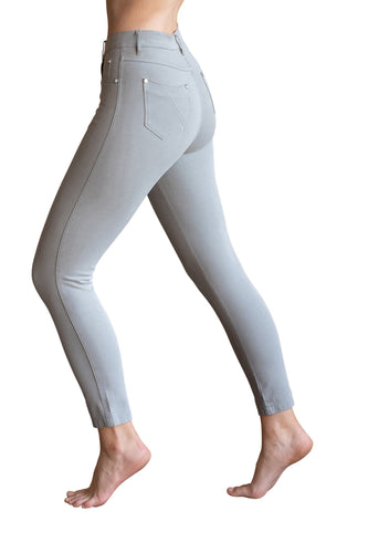 Marble - Ankle Length Stretch Jeans - Khaki