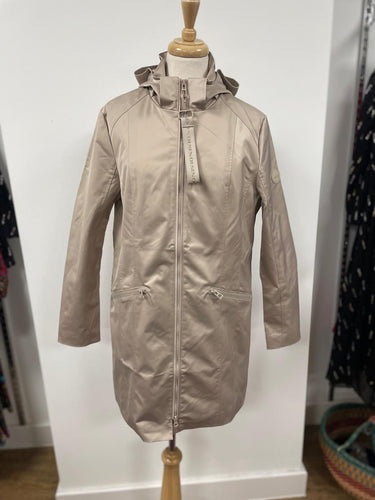 Olsen - Raincoat with detachable hood - Champagne