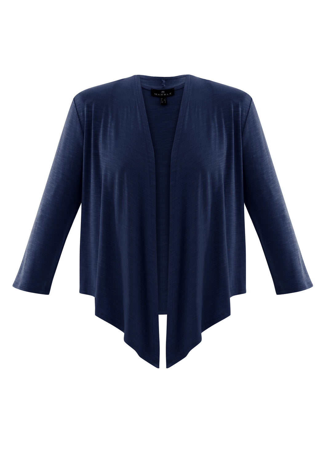 Marble - Fine tie Cardigan/Wrap - Navy - 6541