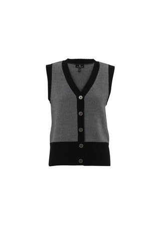Marble - Waistcoat - Black & White   - 7644