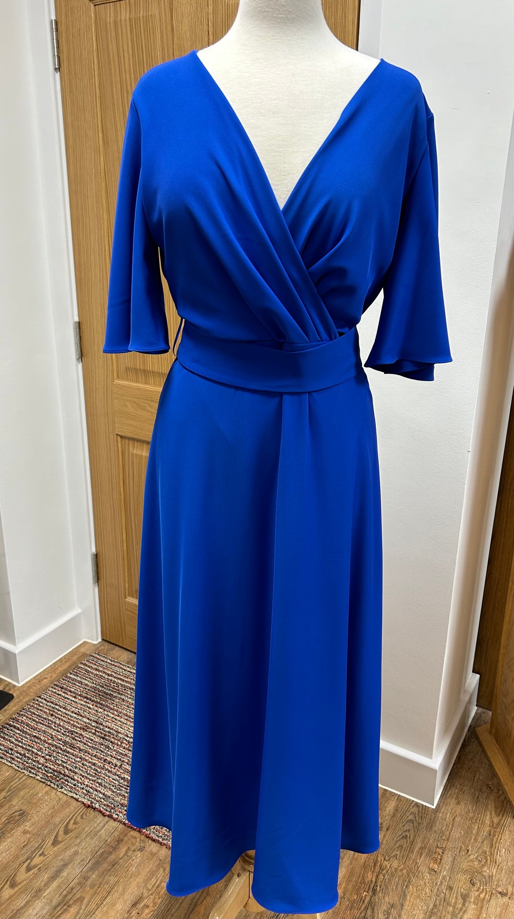 Bariloche - Sotes - Short sleeved cross over dress - Royal Blue