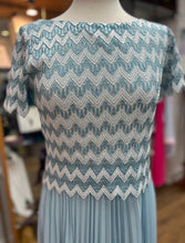 Load image into Gallery viewer, Allison - Missoni Style print Long Dress - Sky Blue