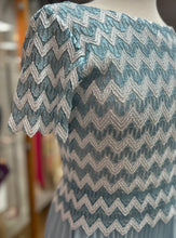 Load image into Gallery viewer, Allison - Missoni Style print Long Dress - Sky Blue