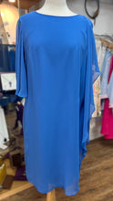 Load image into Gallery viewer, Allison - Draped sleeved Dress - Cornflower Blue