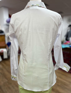 Bariloche - Canicosa  - Shirt - White / Floral trim
