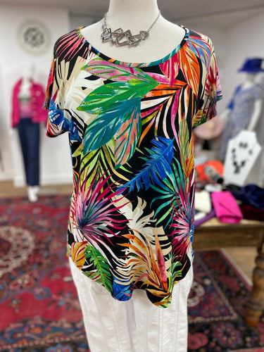 Doris Streich - Short sleeved Top - Tropical Print