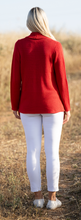 Load image into Gallery viewer, Marble - Relaxed fit Cardigan - Red