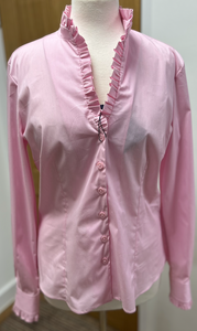 Bariloche - Lucar - Long Sleeved frilly neck shirt - Pink