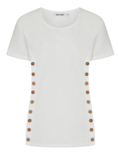 Alice Collins - Kylie Tunic Top - Winter White
