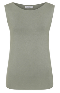 Alice Collins - Vida Sleeveless Vest - Deep Sage