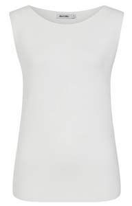 Alice Collins - Vida Fine Knit Sleeveless Vest - White