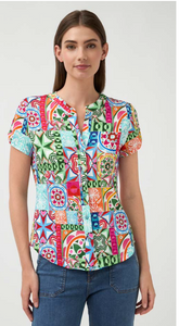 Tinta - Pluma Shortsleeved Top - Multi print