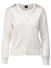 Load image into Gallery viewer, K Design - Cardigan &amp; Vest Twin Set - Cream &amp; Sequin -