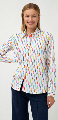 Bariloche - Navetas Shirt - Cream/Multi