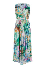 Load image into Gallery viewer, Tia - Floral Maxi Dress - Tropical Pink &amp; Green